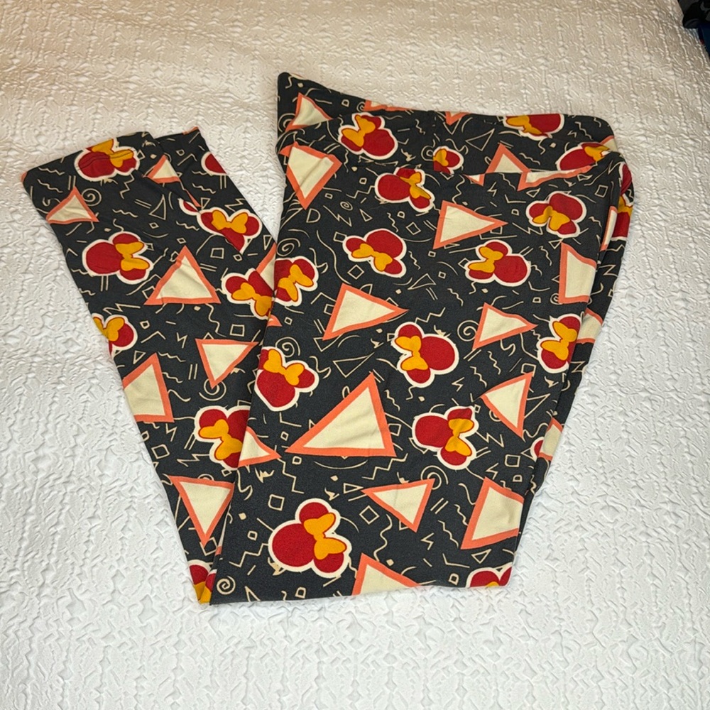 LuLaRoe geometric shaped mini mouse leggings. Disney style.